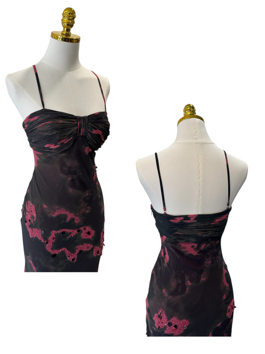 Midnight Silk Maxi Dress