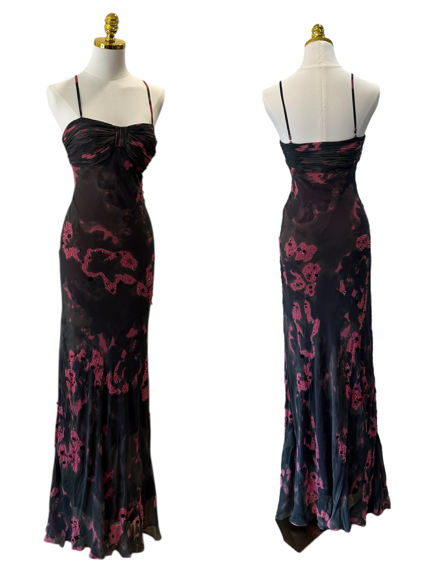Midnight Silk Maxi Dress