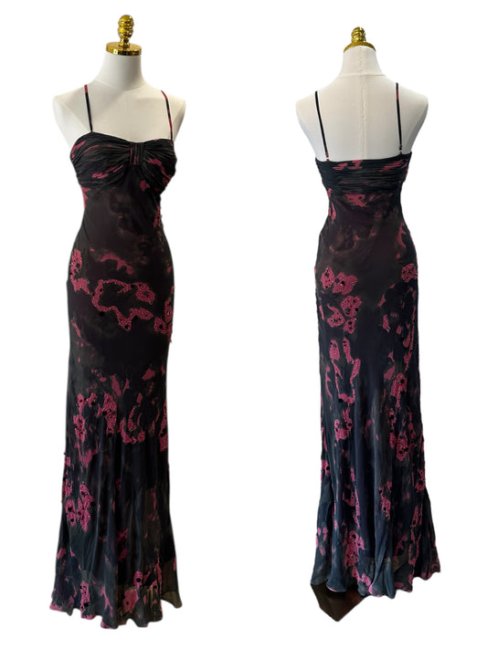 Midnight Silk Maxi Dress